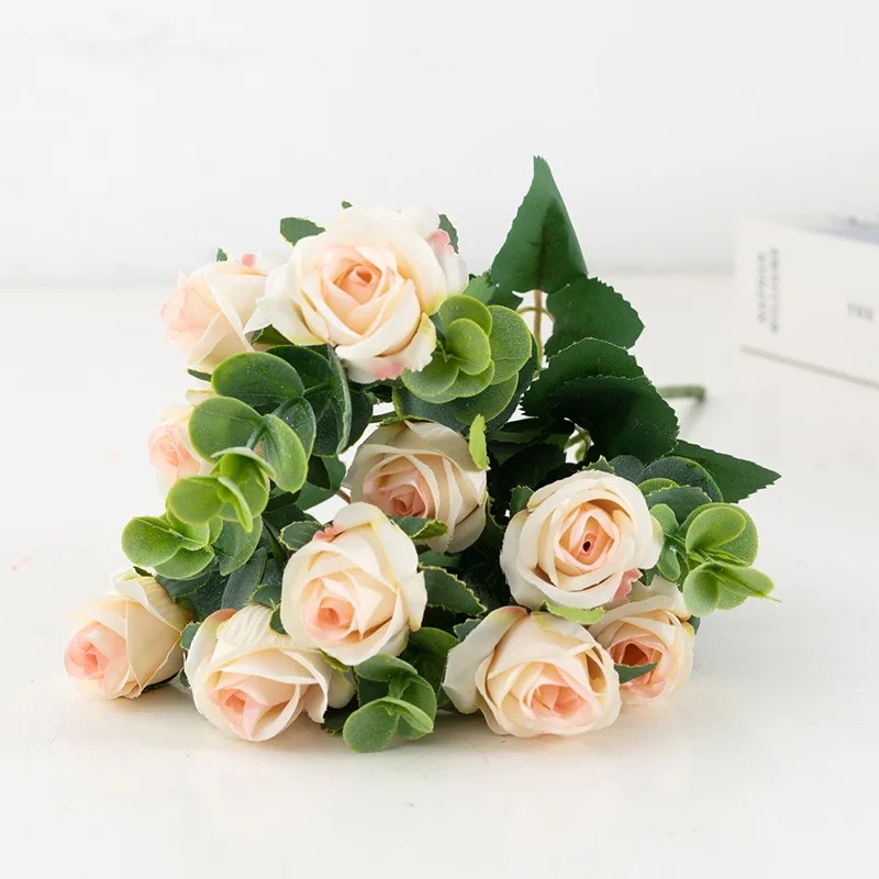 

Искусственная Роза Linglong, искусственный цветок, роза, свадебное украшение для дома «сделай сам», высококачественный большой букет искусственных цветов