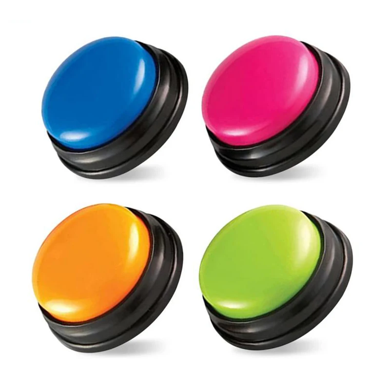 

Recordable Button, Personalized Sound Button Answer Buzzers Kids Interactive Toy, Multicolor Game Show Buzzers