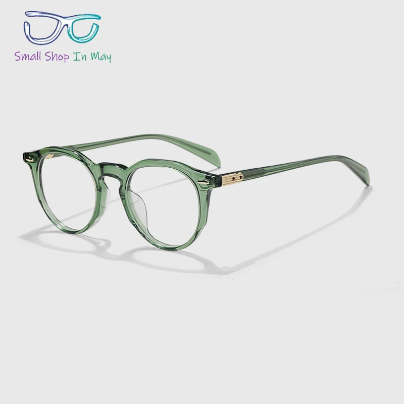 SHERI высококачественная круглая оправа ручной работы модная для мужчин и женщин