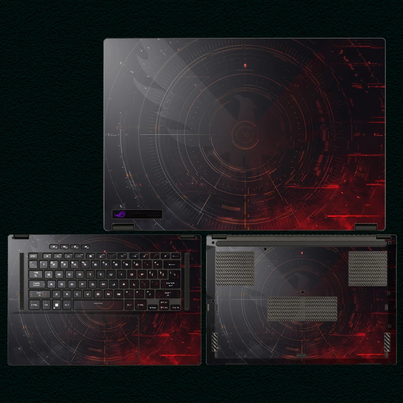 Кожа для ноутбука ASUS ROG Flow X16 2023 предварительно вырезанная виниловая наклейка X13
