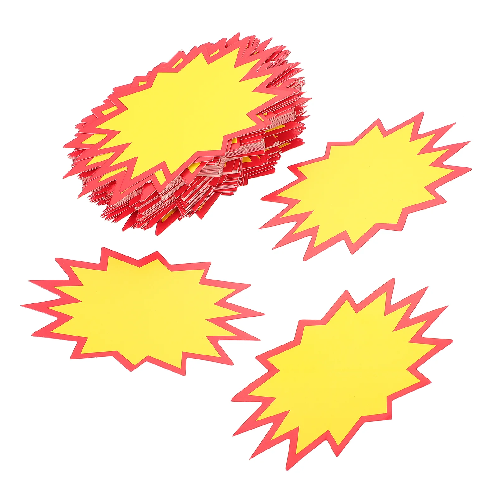 

Signsburst Retail Tag Star Neon Paper Label Sign Fluorescent Blank Tagsfor Stickers Advertisingname Store Discount Goods