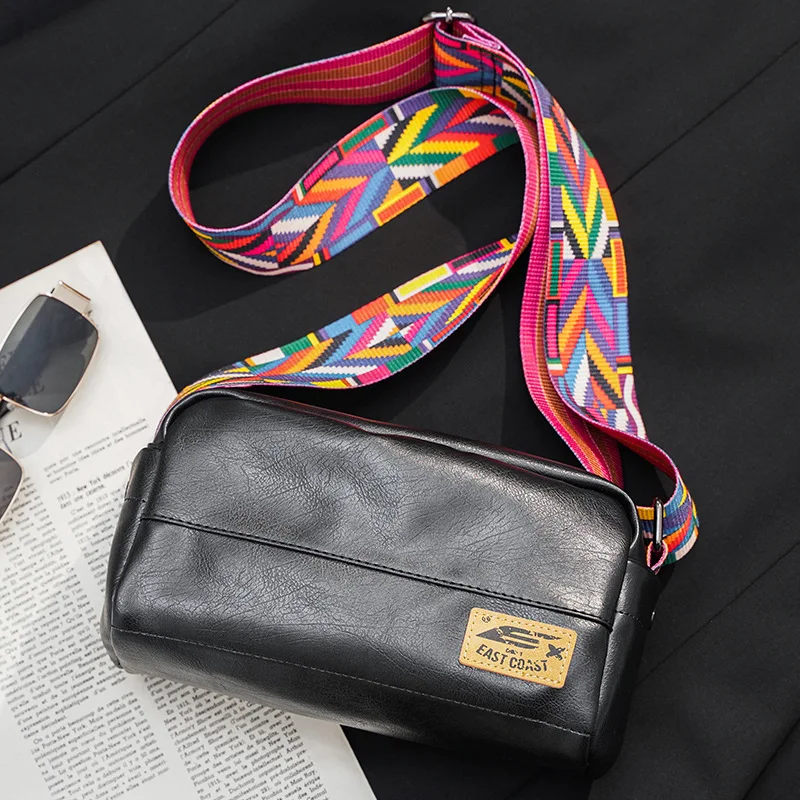 Сумка-слинг в Корейском стиле для мужчин крутые кожаные мужские сумочки через