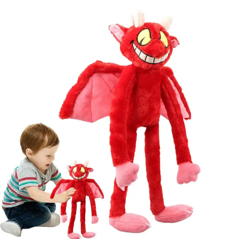 

Cuphead секретный ангел, фигурка, плюшевая игрушка, Хэллоуин, страшный монстр, брелок для мальчиков и девочек, подарки на день рождения, популярные игрушки 2023