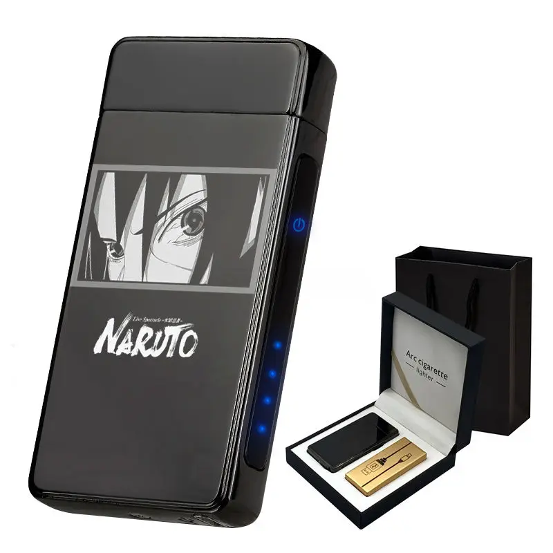 

Anime Naruto Sasuke Itachi Uchiha Lighter One Piece Luffy Charging Usb Lighter Portable Electric Tungsten Lighters Fast Delivery