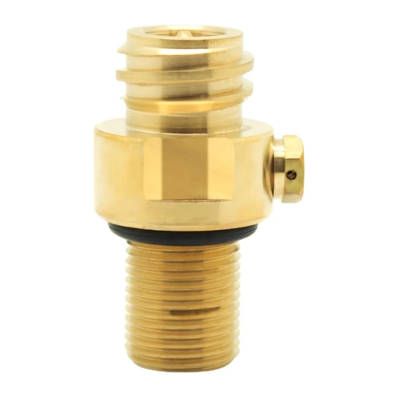 

Brass M18X1.5 TR21-4 Soda Cylinder Valve Stream Adapter Connector for Filling Soda Tank