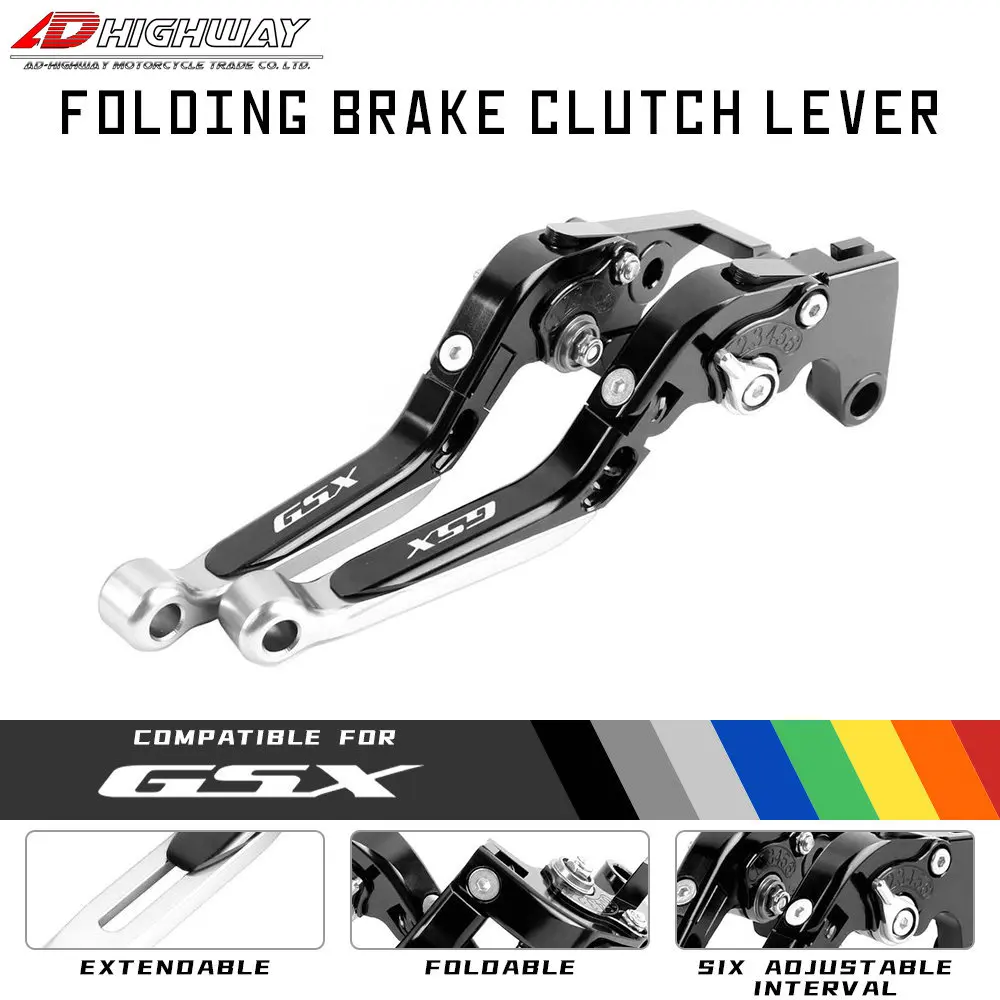 

CNC Aluminum Brake Handle Bar Lever Extendable Folding Adjustable Brake Clutch Levers For SUZUKI GSX-S1000 / F/ ABS 2015-2020
