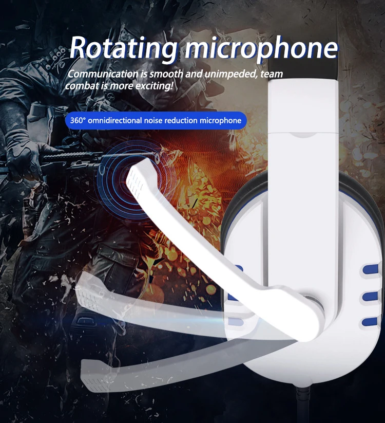 wired gaming headphones gamer headset with microphone for pc computer laptop ps4 ps5 play station 4 5 nintendo switch tablet free global shipping