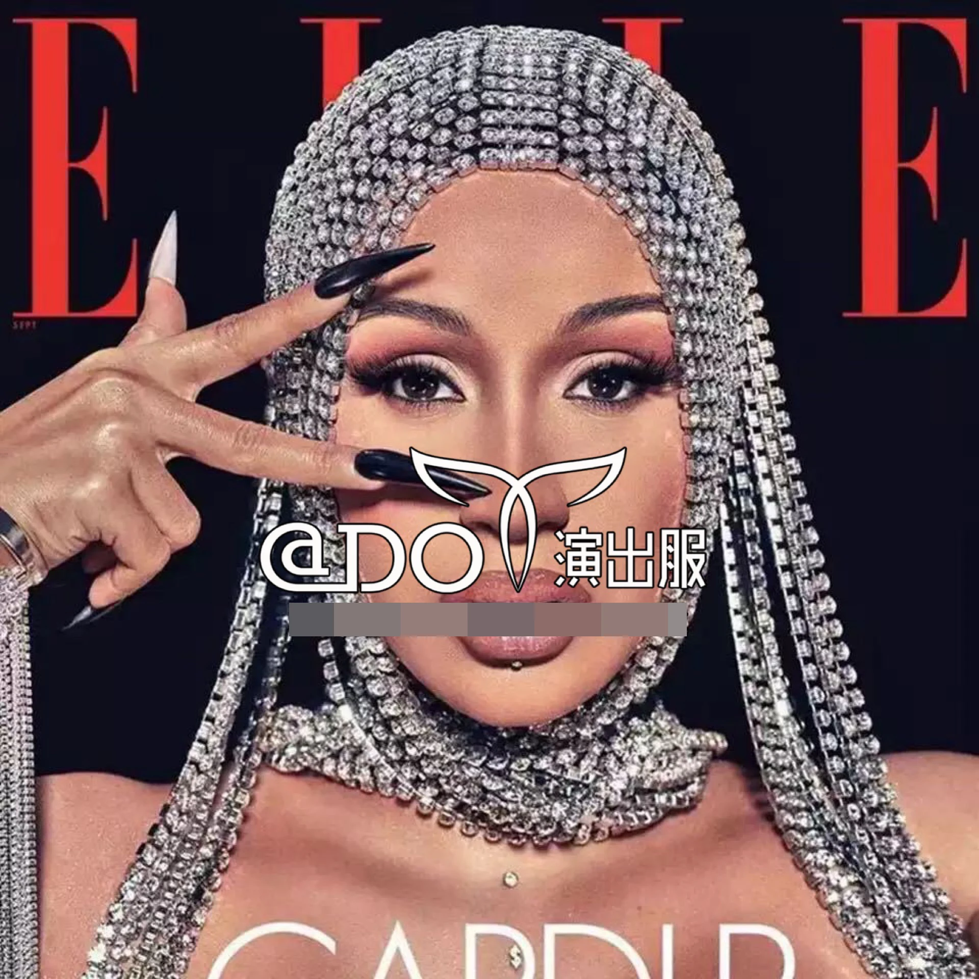 

Bars Nightclubs Fashion Shining Diamond Ornaments GOGO Show Rhinestone Headdress