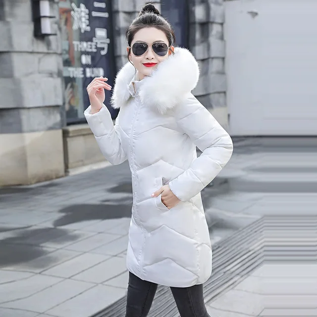 Winter Jacket Women New 2022 Winter Warm Down Jacket female Long Parkas Artificial Fur Collar Big Size 7XL Women Winter Coat 5