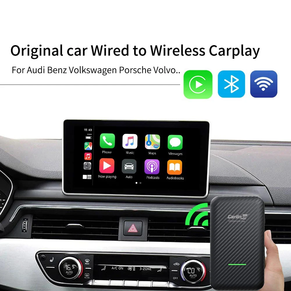 

Original Apple Carpaly Car Wired to Wireless Carplay Dongle Module Adapter Android Auto Carlinkit Mirrorlink Navigation Car Play