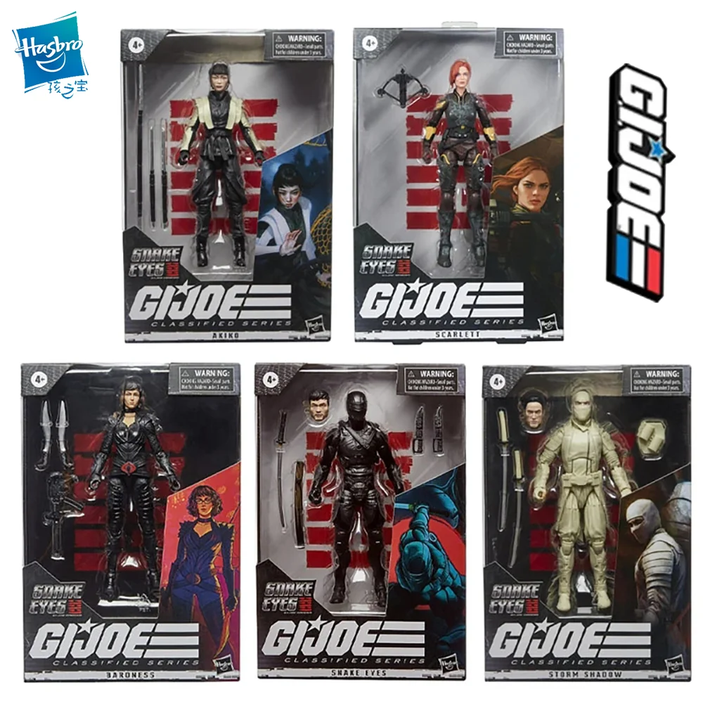 

Hasbro G.I.JOE Классическая серия змеиные глаза Акико баронесс шторм тень Скарлетт 6 дюймов экшн-фигурки подарки коллекционные игрушки