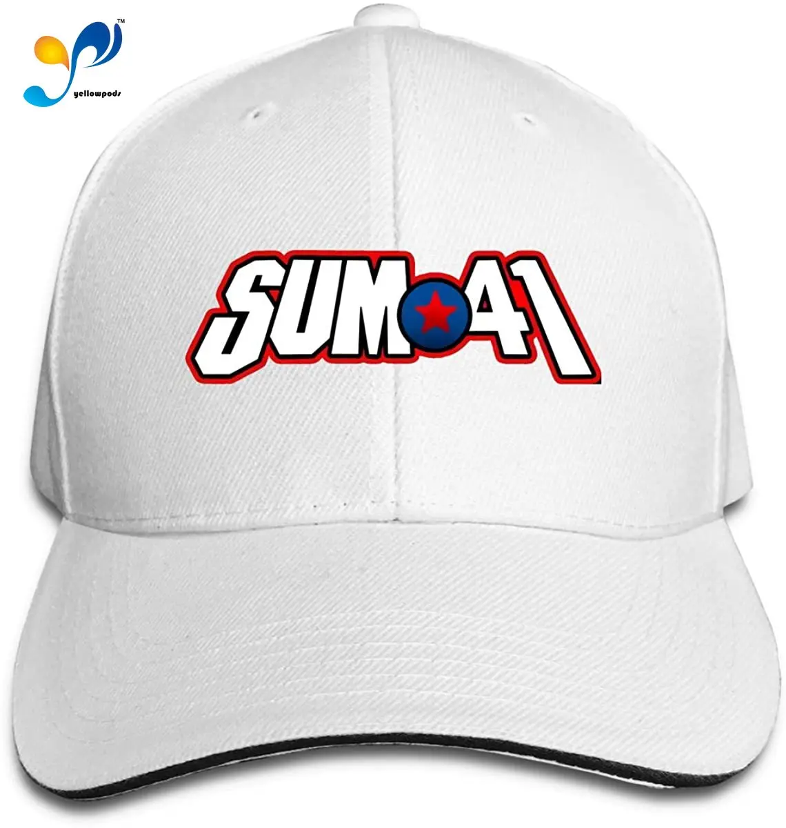 

Sum 41 Hip Hop Baseball Cap Golf Trucker Baseball Cap Adjustable Peaked Sandwich Hat Black Unisex Casquette Black