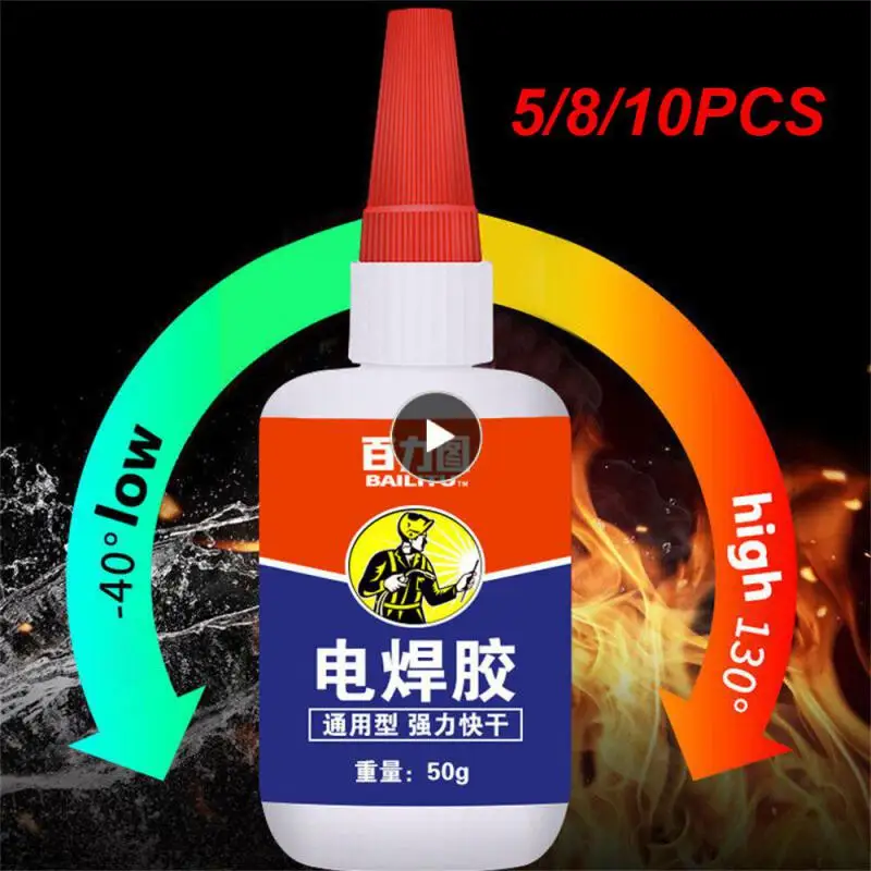 

5/8/10PCS Anaerobic Adhesive Quick-drying Spread Oil Glue Natural Curing Universal Glue Household Glue 0.5 H High Viscosity