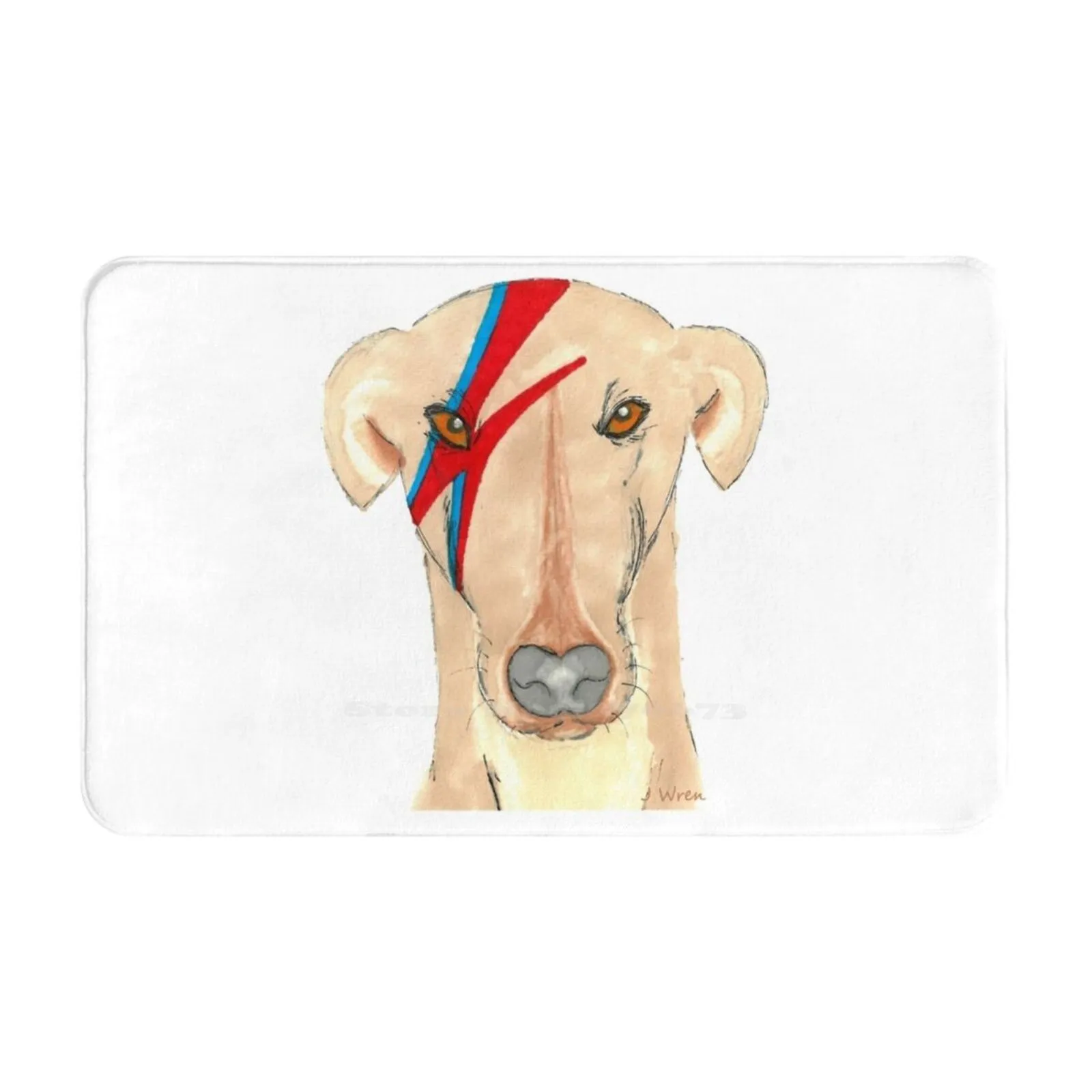 Ziggy Stardog-Greyhound Soft Foot Pad Room Goods Rug Carpet Ziggy Stardog Lurcher Whippet Phone Cover Top Sighthound Coffee Tea