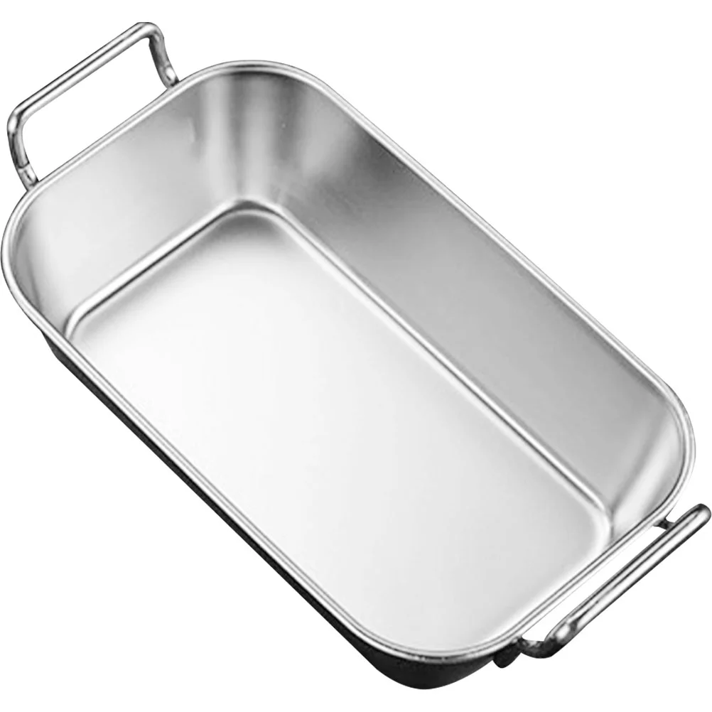 

Tray Plate Serving Plattersnack Dish Stainless Steel Metal Fruit Bread Cheese Basket Cookie Dessert Trayshandleappetizer Plates