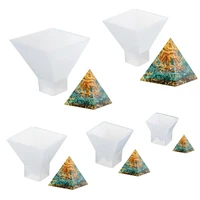 2030405060mm pyramid shaped crystal epoxy resin mold diy pyramid jewelry epoxy casting molds for jewelry making resin crafts