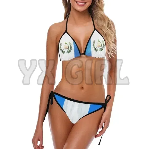 Guatemala Swimwear Vintage 2-Piece Bikini 3D All Over Printed Sexy Bikini Summer Women For Girl Beach Swimsuit Cosplay Clothes