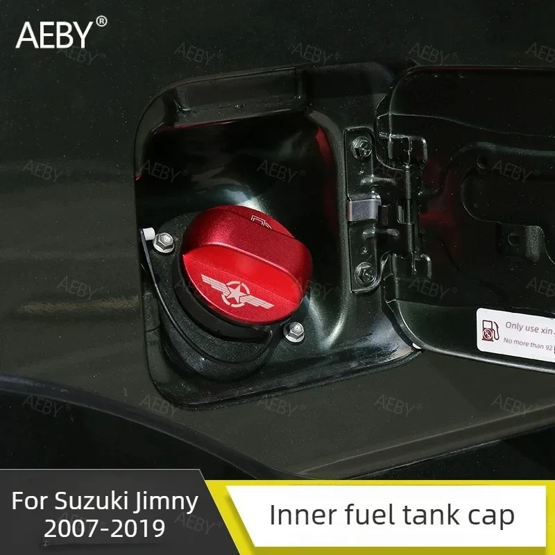 Фото Для Suzuki Jimny 2007-2019: Декоративная накладка на крышку топливного бака, двусторонняя внешняя отделка, аксессуары для экстерьера автомобиля. №3