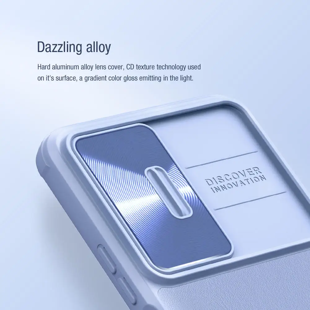 NILLKIN for Xiaomi Redmi K50 Case,CamShield Leather Case Slide Camera Protection TPU+PC Back Cover for Redmi K40S K50 Pro