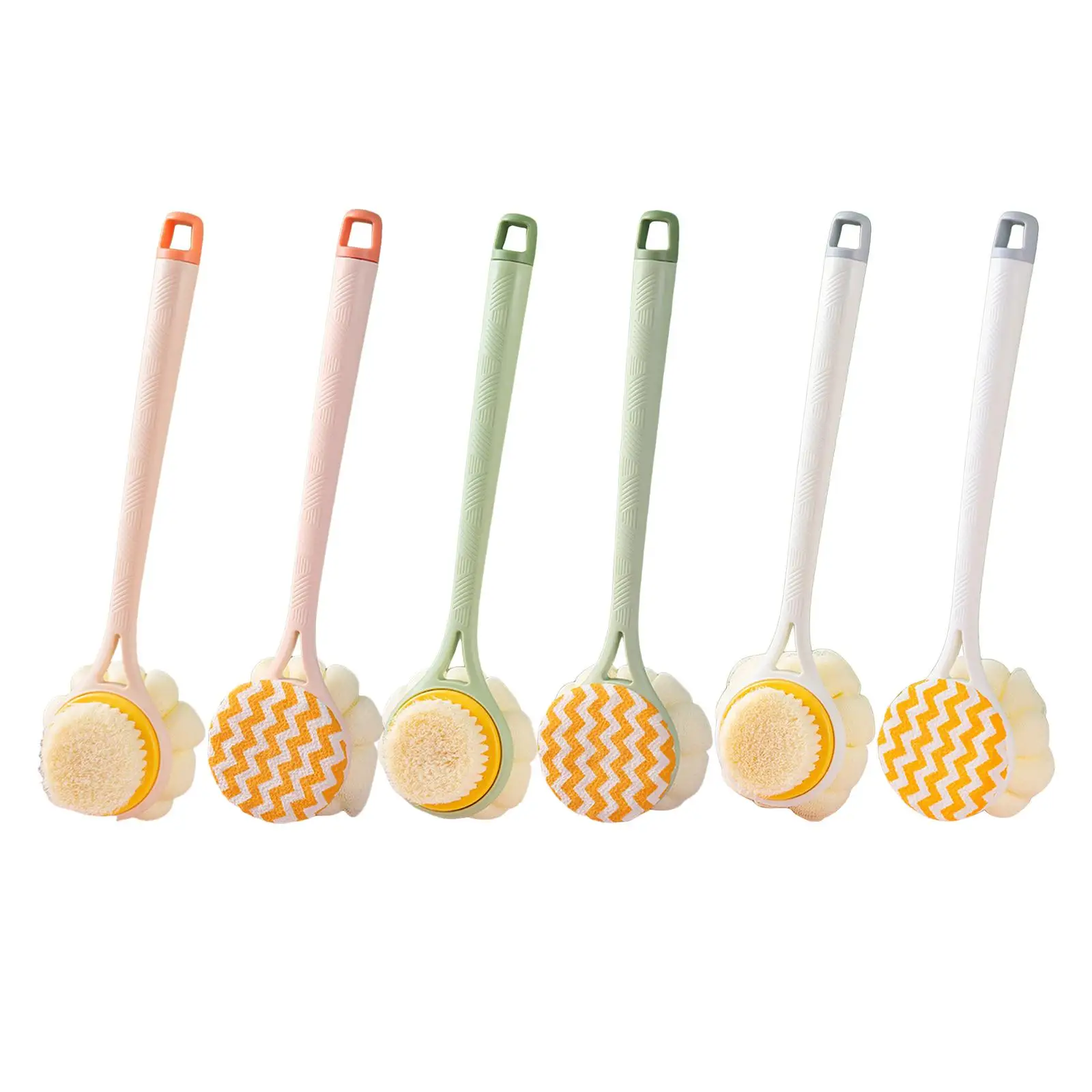 

Double Side Long Handle Back Shower Brush Deep Cleaning Ergonomic Exfoliating Brush Back Scrubber Body Exfoliator for Men/Women