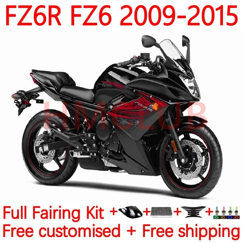 

Корпус для YAMAHA FZ6 R FZ 6R FZ-6R FZ6R глянцевый черный 2009 2010 2011 2012 2013 2014 FZ6N 09 10 11 12 13 14 15 обтекатель 31No.35