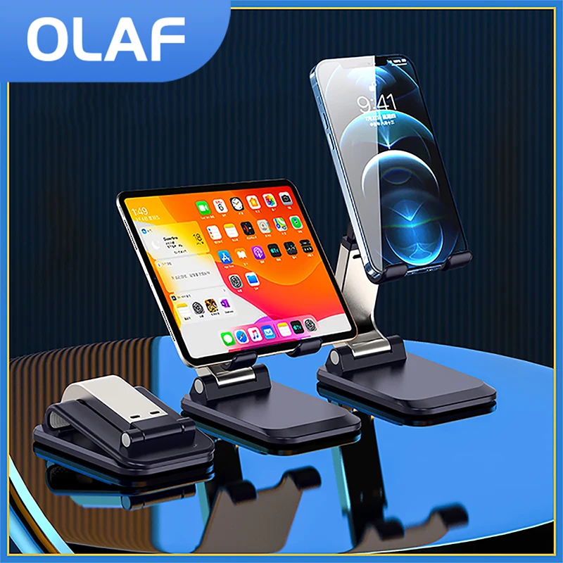 

Olaf универсальный настольный держатель для телефона Подставка для IPhone IPad планшета Регулируемая Складная Настольная подставка для сотового ...