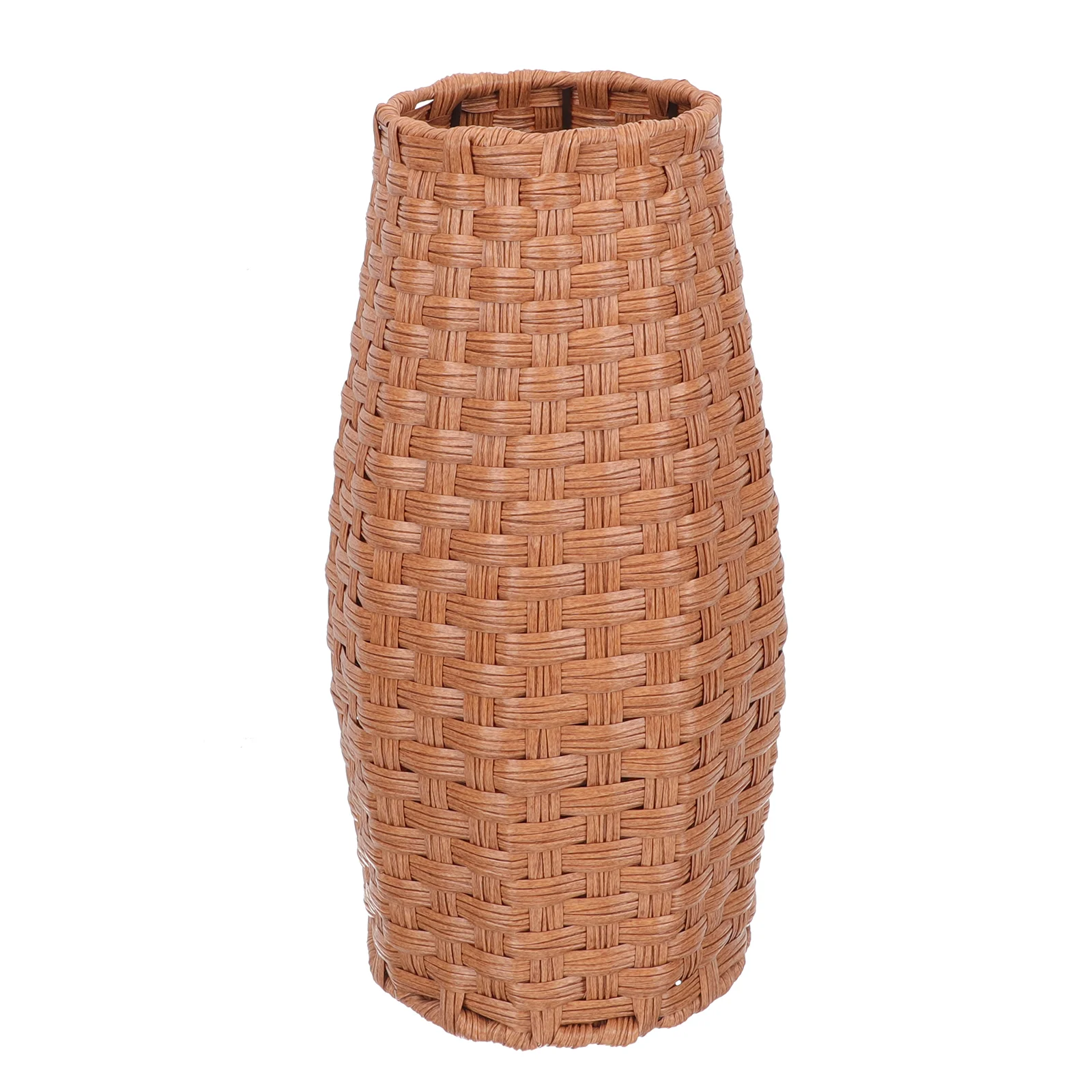 

Vase Flower Woven Basket Wicker Holder Fabric Bins Storage Rattan Seagrasscountry Decorative Farmhouse Tall Rustic Pot Home