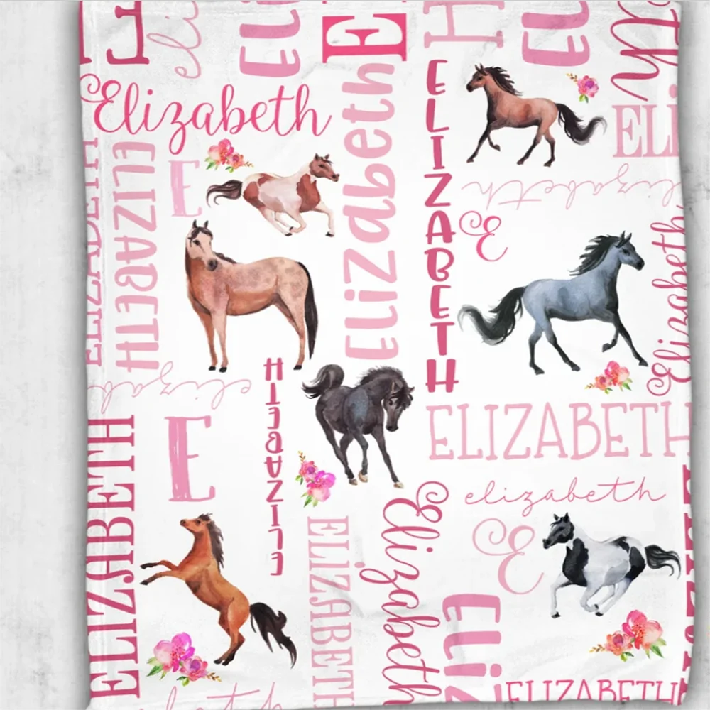 Персонализированное одеяло Beiwoer для лошадей