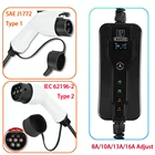 Зарядное устройство GKFLY EV J1772, тип 1, IEC 62196-2, тип 2, EVSE, 5 м, зарядное устройство для электромобиля, уровень 2, зарядные станции
