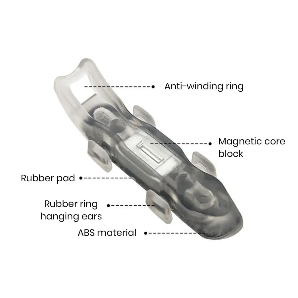 

Reusable Magnetic Fishing Rod Hook Holder with Non-slip Rubber Rings Easy Installation Tackle for Lure Bait Jig Hooks