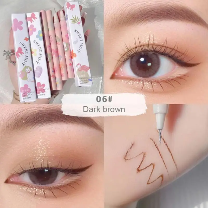 

Liquid Eyeliner Lying Silkworm Pen 6 Colors Long-lasting Waterproof Quickly Drying Shiny Eye Liner Makeup Beauty Korean Cosmetic