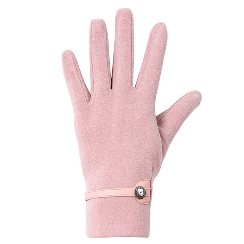 

Winter Windproof Cycling Gloves Internal Plush Keep Warm Anti-Slip Skin-Friendly Waterproof Soft Outdoor Female