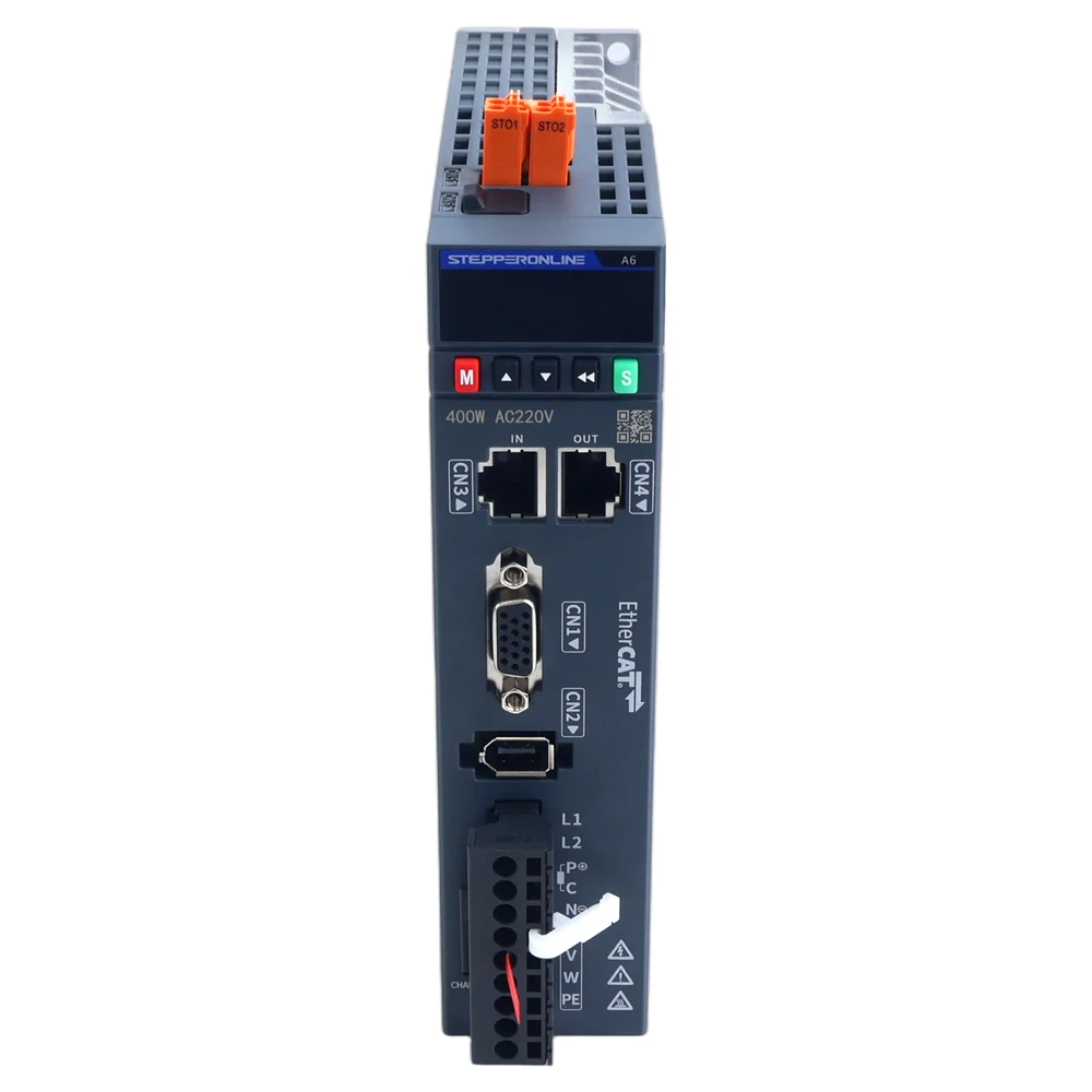 Фото Комплект серводвигателя переменного тока STEPPERONLINE A6 EtherCAT 400W/750W с функцией Safe Torque Off (STO), 3000 об/мин, 17-битовый абсолютный энкодер для станков с ЧПУ №5