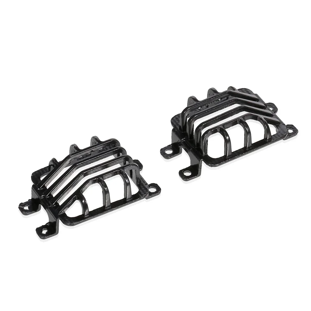 A pair Metal Front Rear Light Cover Protective Shell for 1:10 RC Crawler Trxs TRX4 G500 TRX6 G63 Upgrade Parts