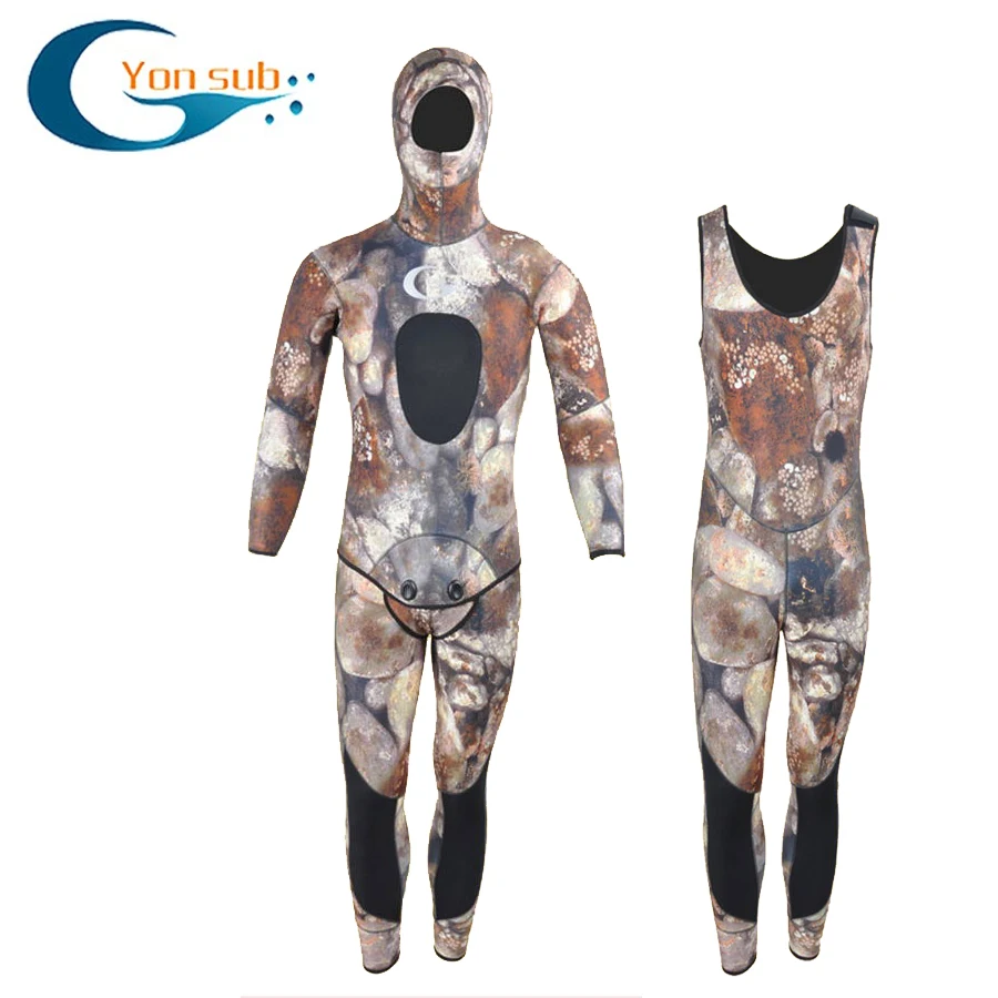 

Wetsuit 5mm Neoprene Camo Scuba Harpoon Wetsuit Wetsuit Hoodie Wetsuit Men