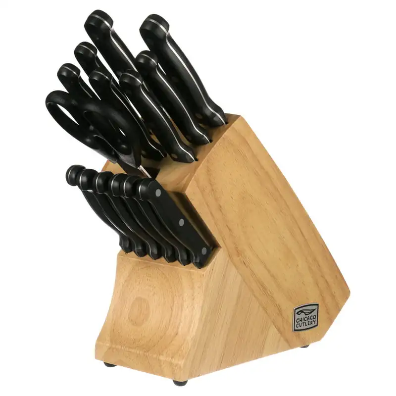 

Набор кухонных ножей из 15 предметов с деревянным блоком, лучшие наборы ножей для кухни