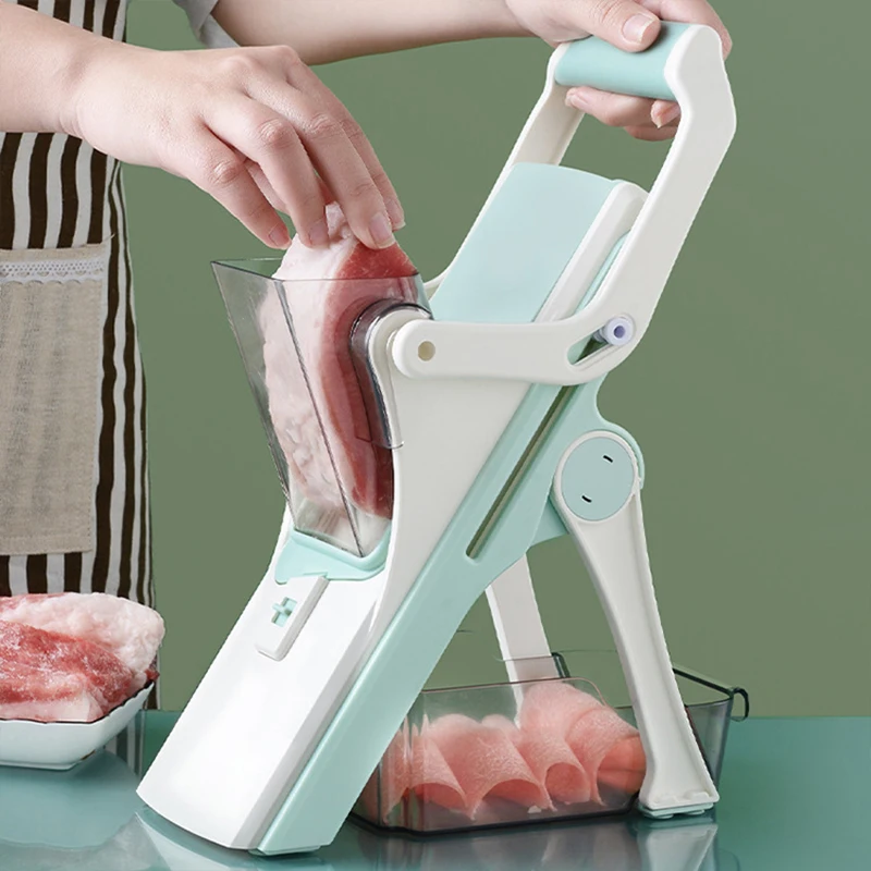 

Adjustable Mandoline Slicer Stainless Steel Vegetable Slicer Julienne Safe Vegetable Dicer Onion Carrot Slicer KC0420