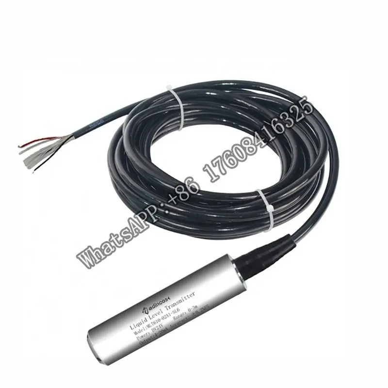 

MLT610: High Quality Submergible Throw-in 0-10VDC Transmitter Liquid Level Sensor with 10m Shielded Water-proof Lead cable