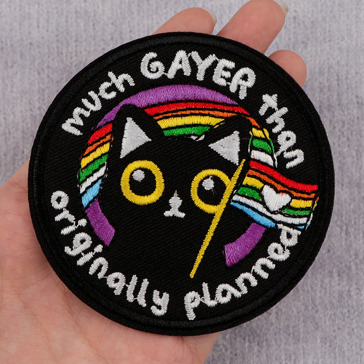 Черная кошка лягушка волнистые вышитые нашивки для одежды сделай сам железные