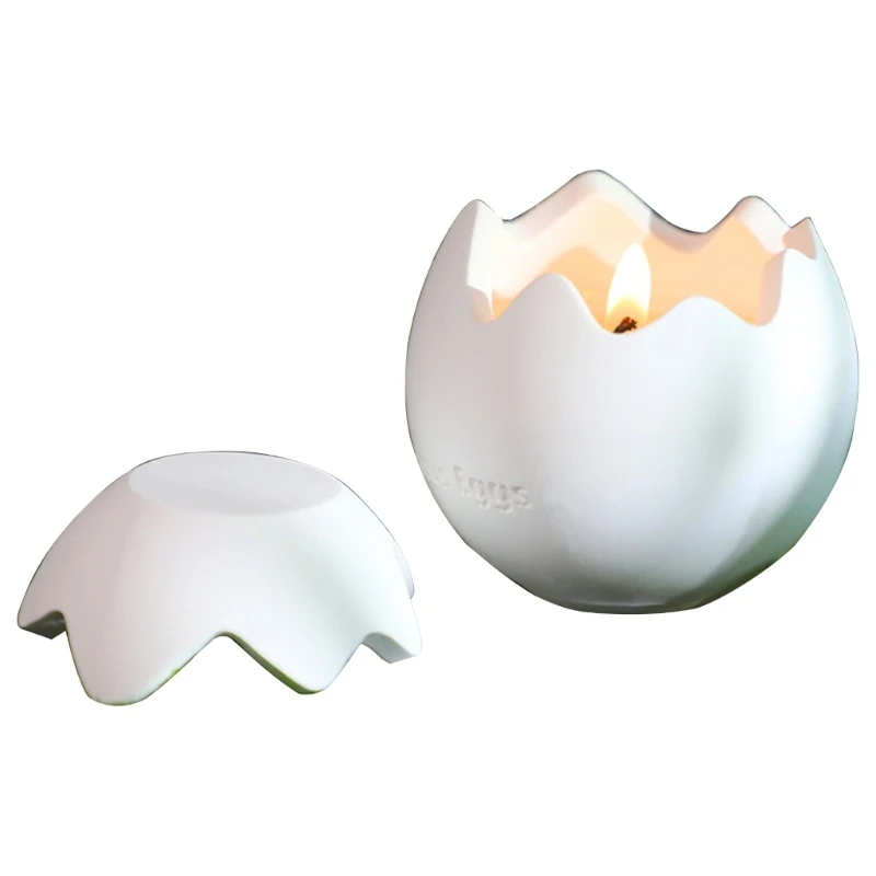 

Нестандартный ароматизированный бездымный натуральный соевый воск в форме яйца Q0KF для спальни, домашние украшения, подарок