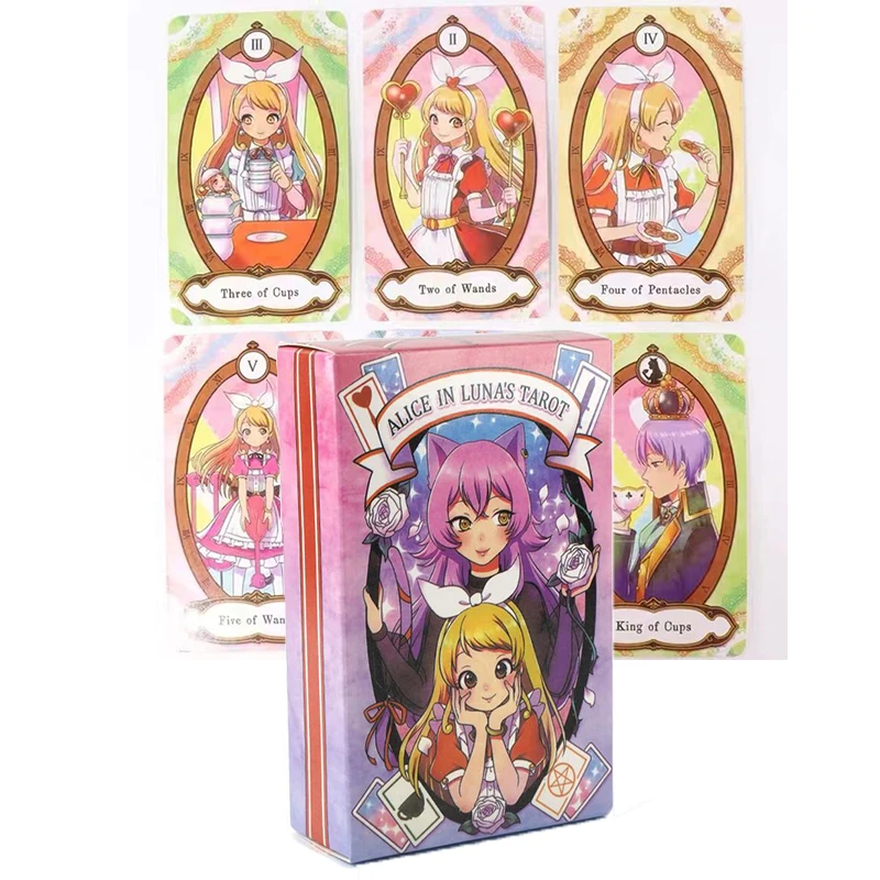

Alice In Luna's Tarot Decks High Quality Divination Board Games Party Entertainment Games beautiful girls boys Card Game