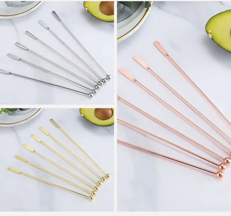 

2pcs 304 Stainless Steel Stirring Rod Cocktail Shaker 19cm