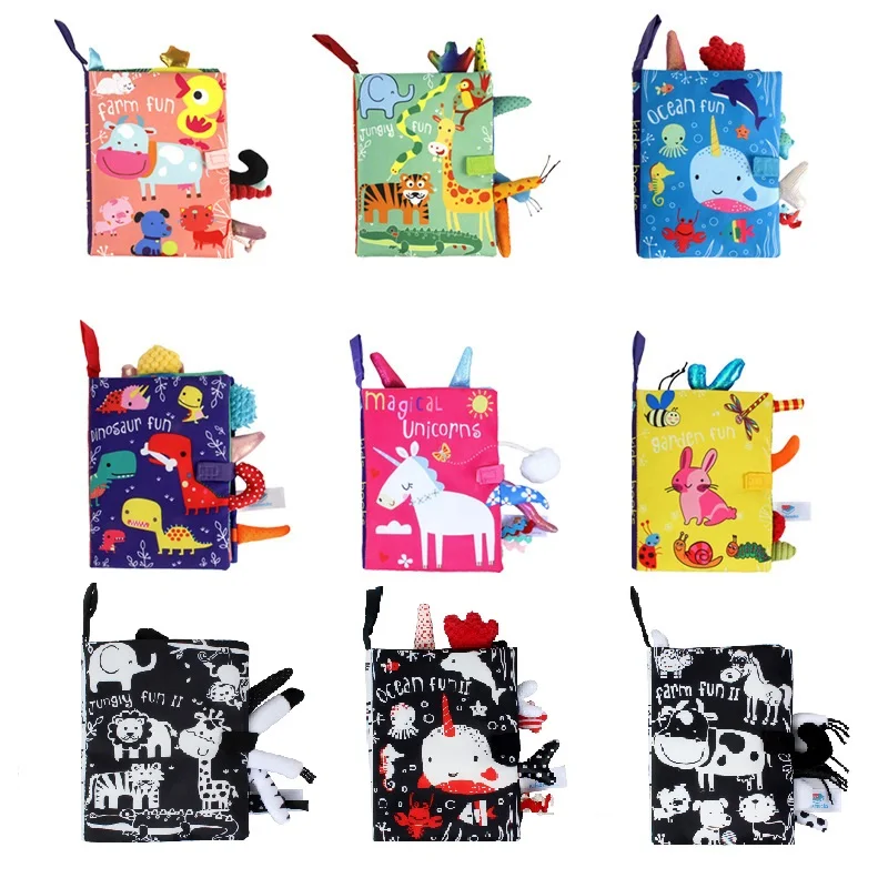 

Tails Book Infant Early Learning Toy Fabric Book 3D Tail Book Parent-child Interaction Audio Paper Puzzle Game Initiation Book