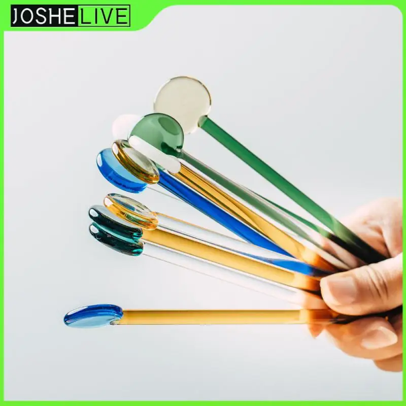 

Good Flexibility Stirring Rod Glass Stirrer Heat-resistant Explosion-proof Round And Smooth Coffee Juice Stirrer Kitchen Gadgets