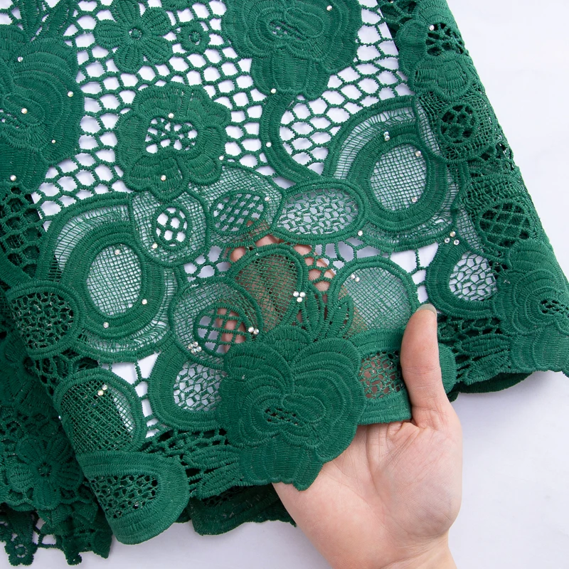 SJD африканское кружево хипure с камнями 2024 новейшее нигерийское водорастворимое