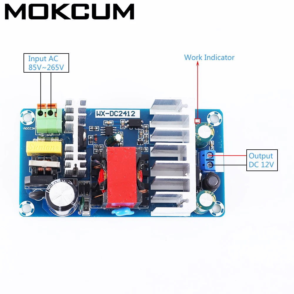 

AC-DC 12V Buck Converter Step Down Module Isolated Power Supply Switching Voltage Regulator 8A 96W 110V 220V to 12V