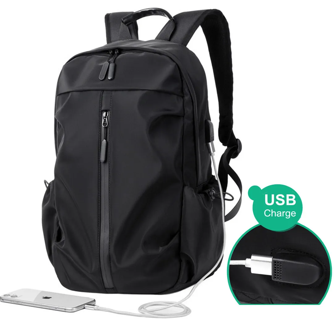 

Unisex Backpack Ployester Travel Business Bags 15.6 inch Computer Laptop Bag With Usb Port School Student Bags
