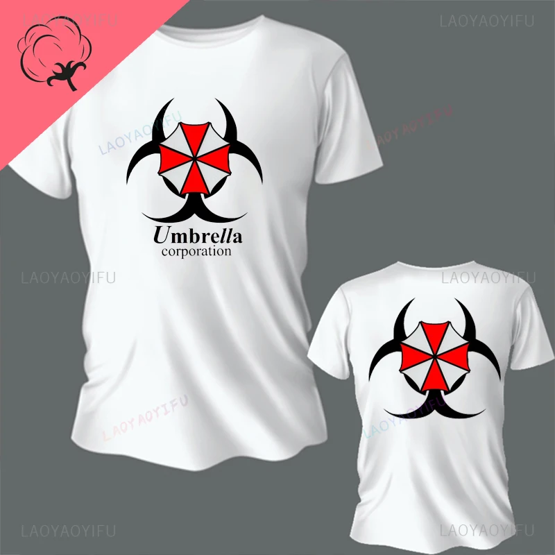 Хлопковая футболка с принтом коротким рукавом и круглым вырезом