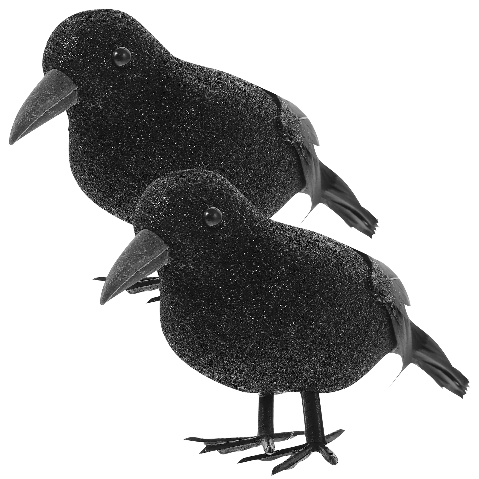 

Crow Halloween Decor Crows Realistic Prop Artificial Black Ornament Figurine Party Bird Birds Fake Model Decorations Statue