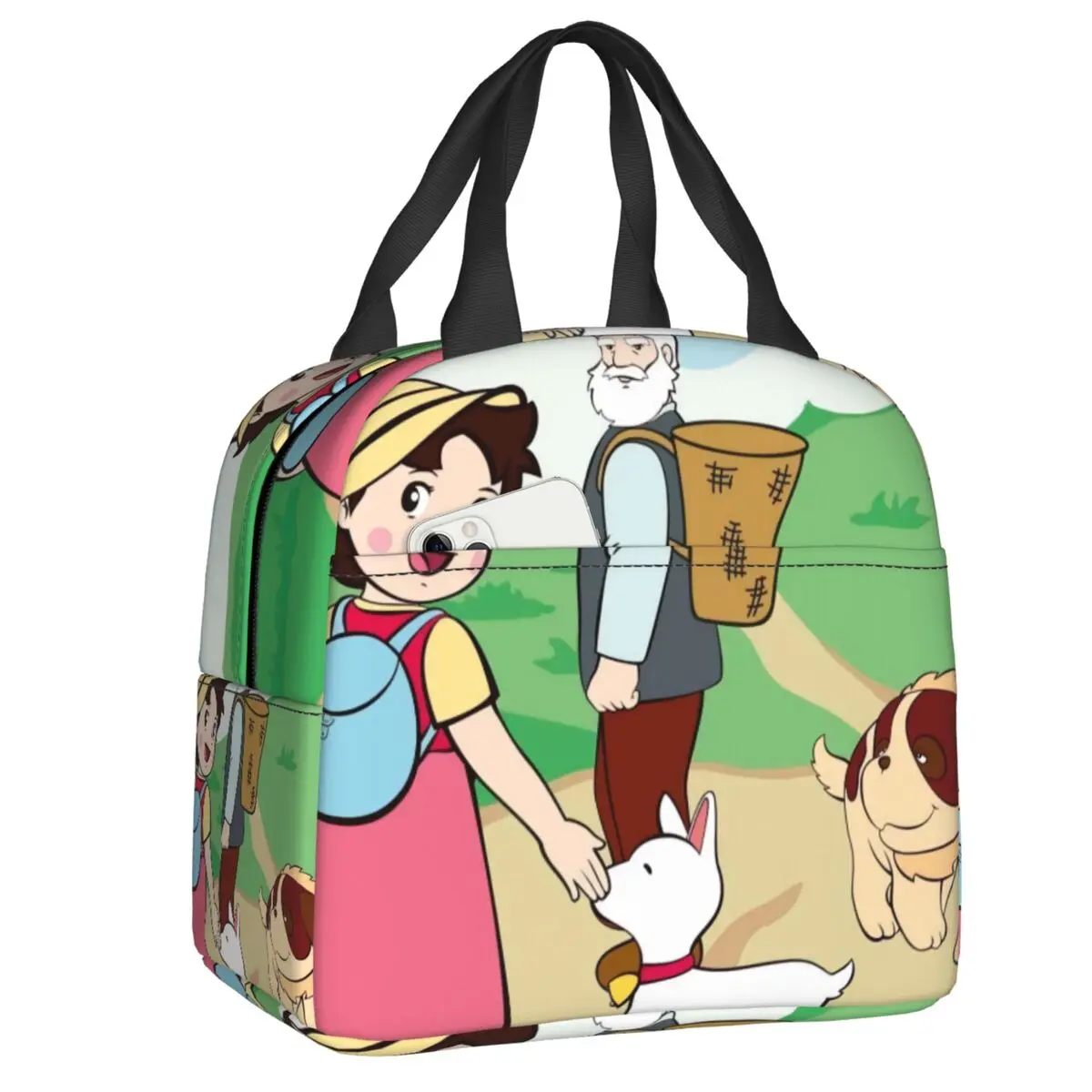 

Элегантный стиль на заказ Аниме Heidi Girl Of The Alps обеденная сумка для мужчин и женщин теплые изолированные Ланч-боксы для детей для школы